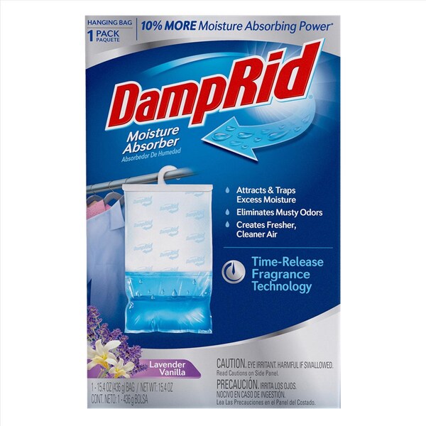 Damprid DampRid Hanging Moisture Absorber Lavender Vanilla Scent 15.4 oz FG80LVSB - main